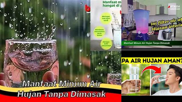 Temukan Manfaat Minum Air Hujan Tanpa Dimasak yang Jarang Diketahui!