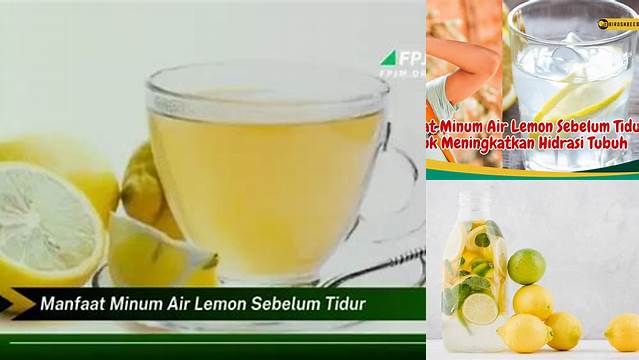 7 Manfaat Minum Air Lemon Sebelum Tidur yang Jarang Diketahui