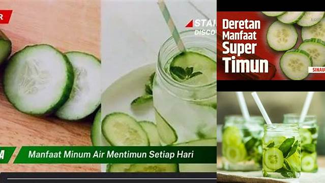 Temukan 10 Manfaat Air Mentimun yang Jarang Diketahui