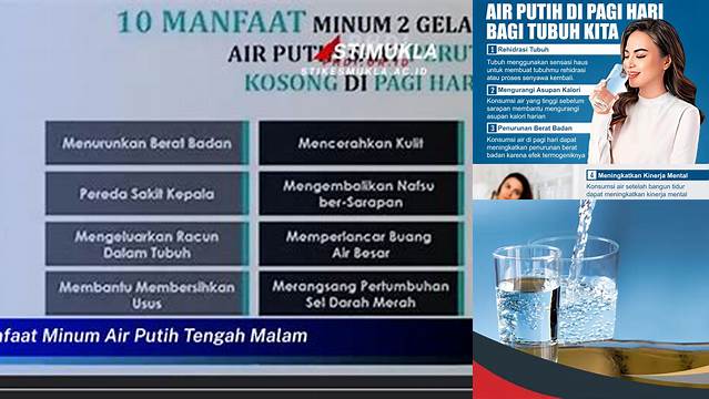 Manfaat Minum Air Putih Tengah Malam Wajib Anda Tahu!