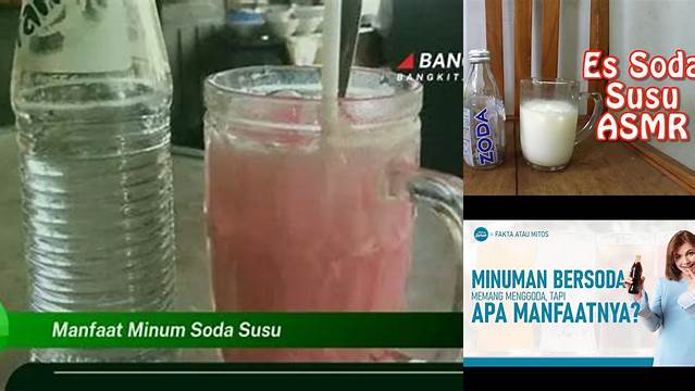 Temukan 10 Manfaat Minum Soda Susu yang Jarang Diketahui