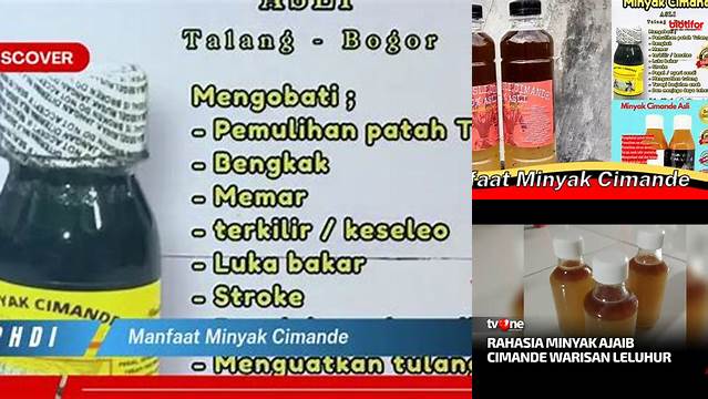 Temukan Manfaat Minyak Cimande yang Jarang Diketahui