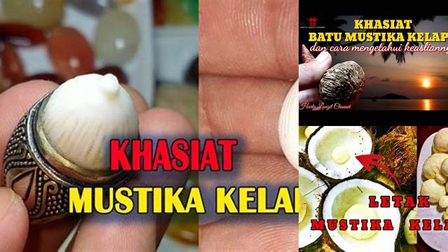 Temukan Manfaat Mustika Kelapa yang Jarang Diketahui