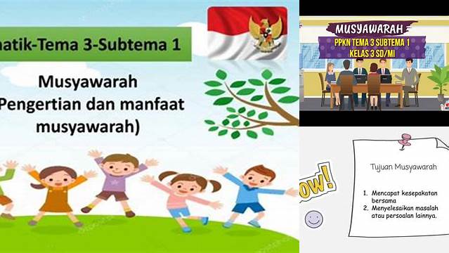 Temukan Beragam Manfaat Musyawarah Kelas 3 SD yang Menakjubkan