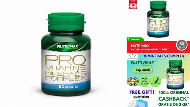 Temukan 7 Manfaat Rahasia Nutrimax Pro Vitamins &amp; Minerals Complex yang Jarang Diketahui