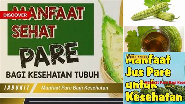 Manfaat Pare bagi Kesehatan, Temuan dan Wawasan Menakjubkan