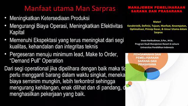 Temukan 8 Manfaat Pemeliharaan Sarana dan Prasarana yang Jarang Diketahui