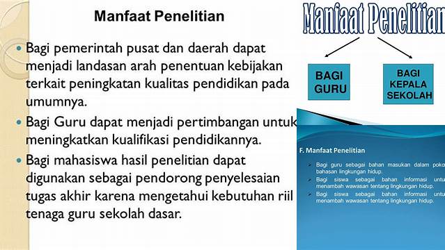 Manfaat Penelitian Bagi Guru