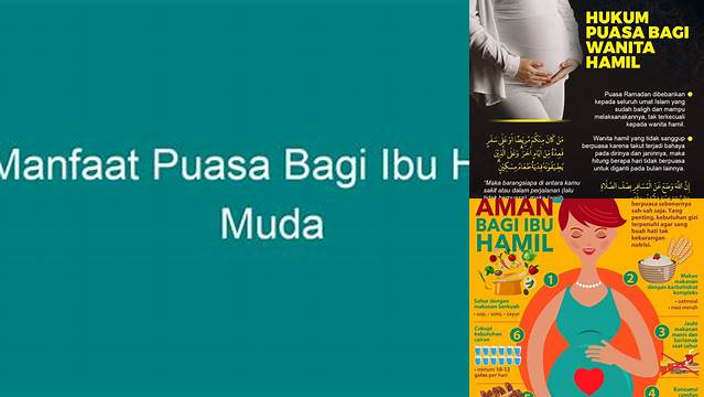 Manfaat Puasa Bagi Ibu Hamil Muda