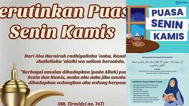 Manfaat Puasa Senin Kamis Untuk Kesehatan