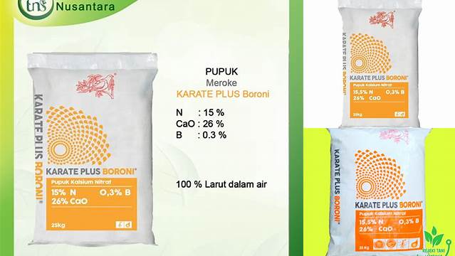 Temukan 9 Manfaat Pupuk Karate Plus Boroni yang Jarang Diketahui
