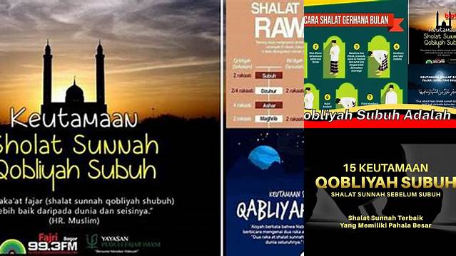 Temukan Manfaat Qobliyah Subuh yang Akan Mengubah Hidup Anda!