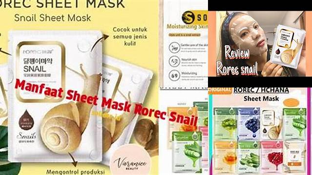 Terungkap Manfaat Rorec Sheet Mask yang Jarang Diketahui