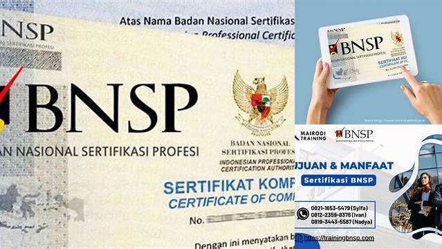Temukan Manfaat Sertifikasi BNSP yang Jarang Diketahui