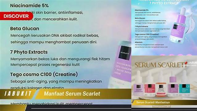 Manfaat Serum Scarlet yang Jarang Diketahui, Wajib Anda Tahu!