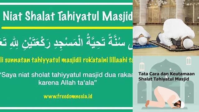 Temukan Rahasia Tersembunyi Shalat Tahiyatul Masjid yang Perlu Diketahui!