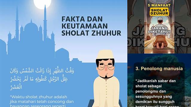 Temukan Manfaat Sholat Dzuhur yang Jarang Diketahui