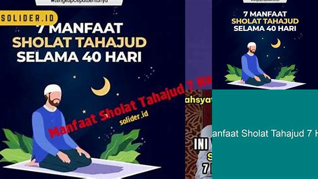 Temukan Rahasia Sholat Tahajud 7 Hari