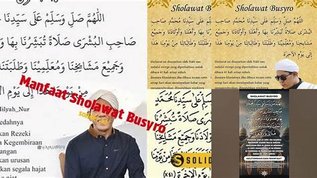 Ungkap Khasiat Sholawat Busyro yang Jarang Diketahui