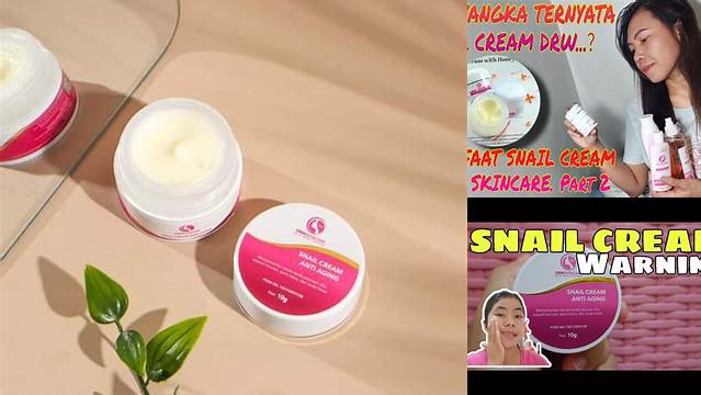 Temukan Manfaat Snail Cream DRW yang Jarang Diketahui
