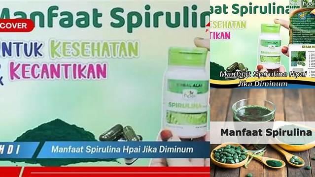 Temukan Khasiat Spirulina HPAI diminum, Manfaat Jarang Diketahui