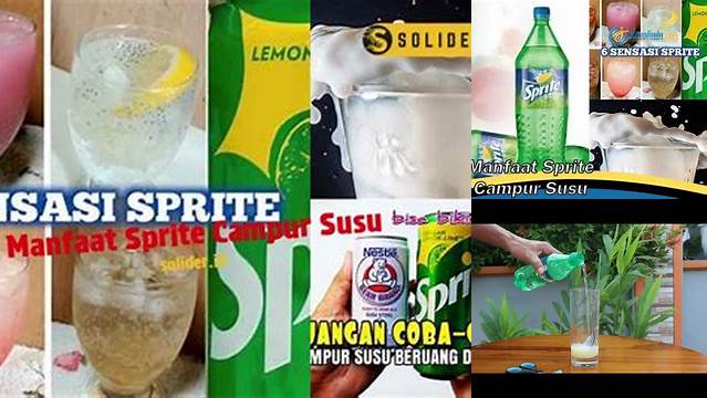 Temukan Manfaat Sprite Campur Susu yang Jarang Diketahui