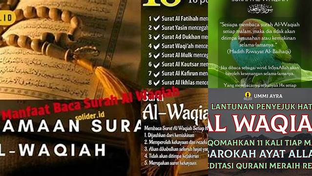 Temukan Manfaat Surah Al Waqiah yang Belum Banyak Diketahui