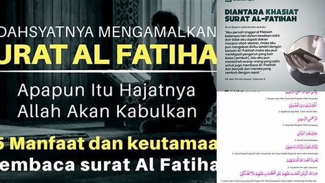 Temukan Manfaat Surat Al-Fatihah yang Jarang Diketahui