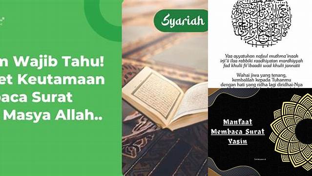 Temukan Manfaat Surat Yasin yang Jarang Diketahui