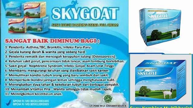 8 Manfaat Manfaat Susu Kambing Skygoat Untuk Kesehatan Optimal