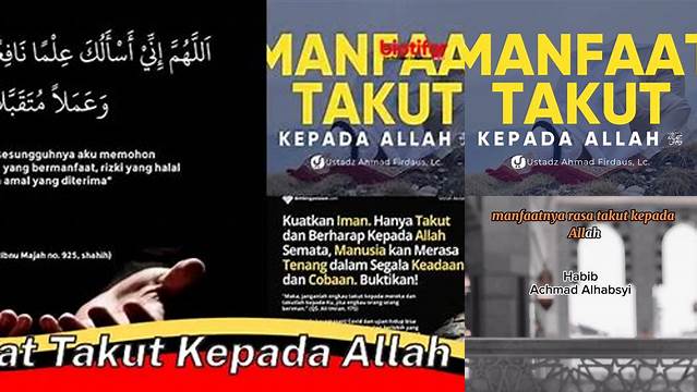 Temukan 7 Manfaat Takut kepada Allah yang Jarang Diketahui