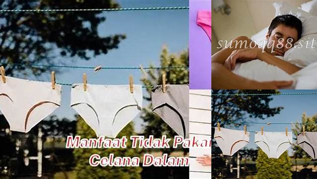 5 Manfaat Tidak Pakai Celana Dalam yang Jarang Diketahui, Cocok Untuk Anda