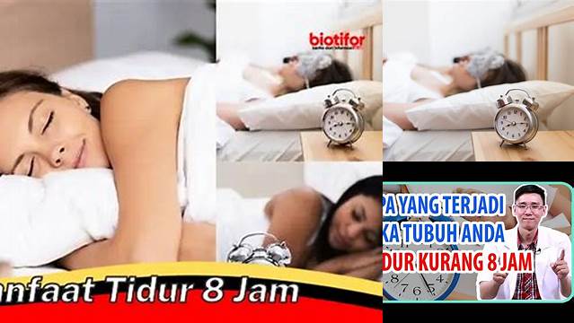 8 Manfaat Tidur 8 Jam yang Jarang Diketahui