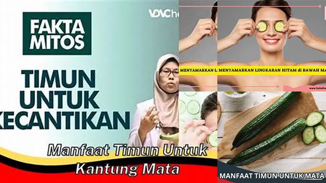 5 Manfaat Timun untuk Kantung Mata yang Jarang Diketahui