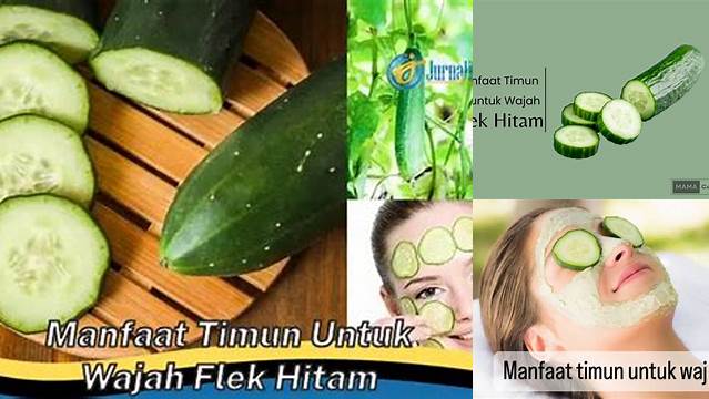 Temukan Manfaat Timun untuk Wajah Flek Hitam yang Jarang Diketahui
