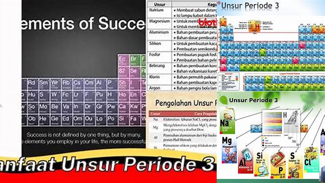 Temukan Manfaat Tak Terduga Unsur Periode 3 yang Perlu Anda Ketahui