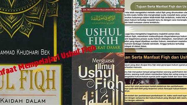 Temukan Manfaat Ushul Fiqh yang Jarang Diketahui