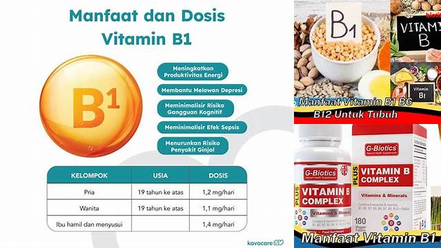 Temukan Manfaat Vitamin B1, B6, B12 yang Jarang Diketahui dan Kamu Wajib Tahu