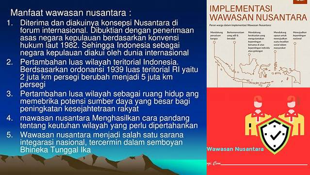 Terungkap, Manfaat Wawasan Nusantara yang Jarang Diketahui