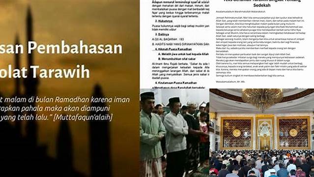 Materi Ceramah Tarawih