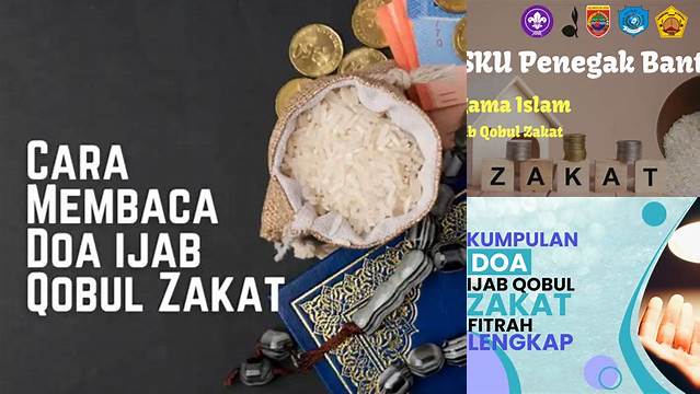 Membaca Doa Ijab Qobul Zakat