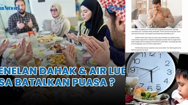 Menelan Dahak Membatalkan Puasa