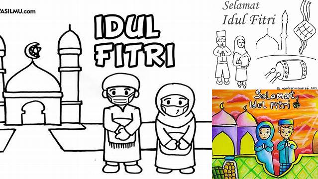 Menggambar Hari Raya Idul Fitri