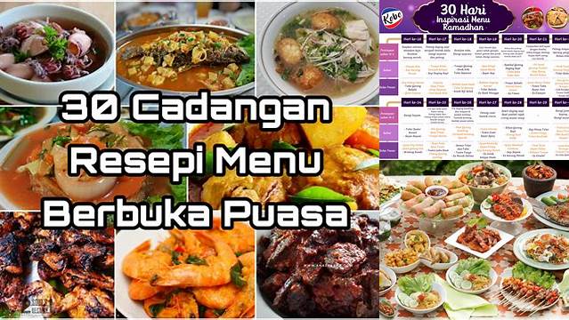 Menu Berbuka Puasa 30 Hari