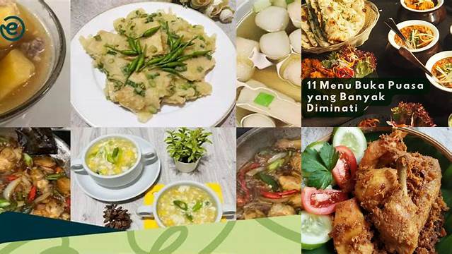 Menu Buka Puasa Yang Banyak Diminati