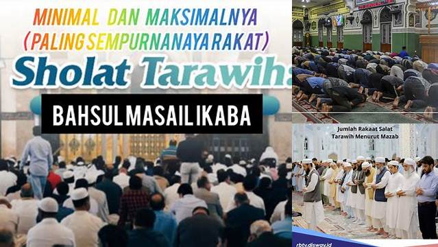 Minimal Rakaat Shalat Tarawih