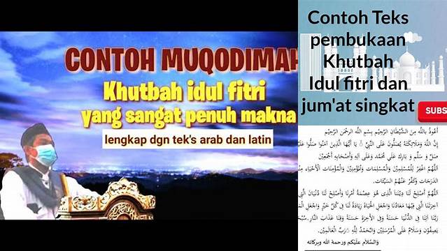 Mukaddimah Khutbah Idul Fitri