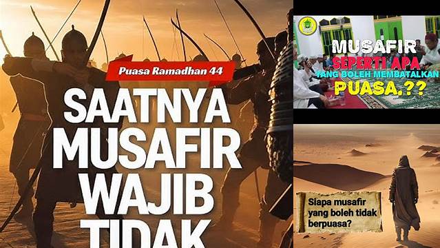 Musafir Tidak Wajib Puasa