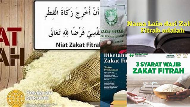 Nama Lain Dari Zakat Fitrah Adalah