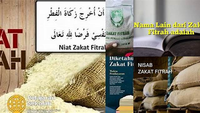 Nama Lain Zakat Fitrah Adalah